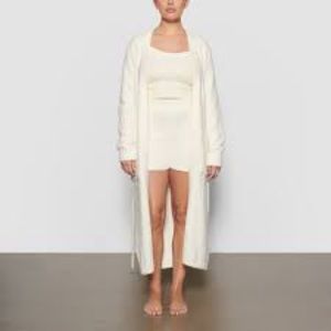 skims full length cozy robe